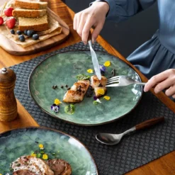 Serviesset 8 Personen - 24 Delig - Handgemaakt Keramiek - Vancasso Groen -Home Keuken Winkel 1200x1200 815