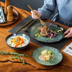 Serviesset 8 Personen - 24 Delig - Handgemaakt Keramiek - Vancasso Groen -Home Keuken Winkel 1200x1200 816