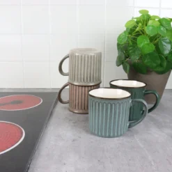 OTIX Koffiekopjes - Met Oor - Set Van 4 - Aardewerk - 250 Ml -Home Keuken Winkel 1200x1200 820