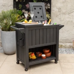 BluMill BBQ Tafel - Inclusief Koelvak 80 Liter - Op Wieltjes - Met Flessenopener - 102 X 46 X 86,5 Cm -Home Keuken Winkel 1200x1200 886