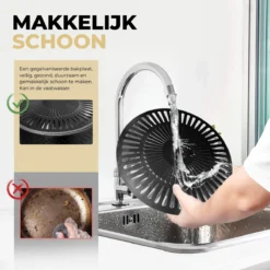 Ozocozy BBQ-ONE Houtskool Tafelbarbecue - Ø30 Cm- Zwart - Incl. Draagtas, Siliconen Bakkwast En RVS-Barbecuetang -Home Keuken Winkel 1200x1200 992