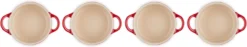 Le Creuset Aardewerken Mini Pannetjes Set Van 4 Stuks Kersenrood -Home Keuken Winkel 1200x226