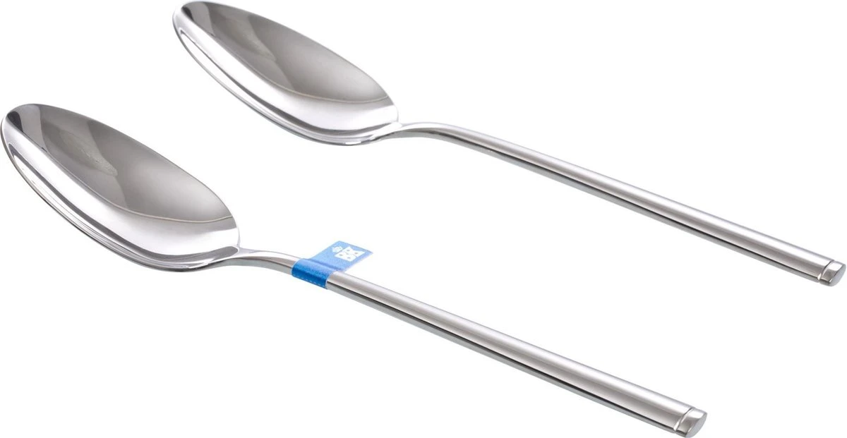 BK Waal Opschep-/groentelepels - 2 Stuks - 18/10 Edelstaal 1 BK Waal Opschep-/groentelepels - 2 Stuks - 18/10 Edelstaal