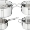 Tefal Virtuoso Pannenset 4-delig - Kookpan Ø 16/20/24 Cm + Steelpan Ø 16 Cm
