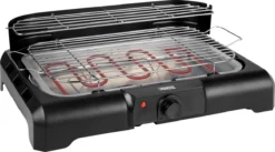 Princess 112250 Elektrische BBQ Met Zijplanken - BBQ - 40x25cm - Met En Zonder Statief Te Gebruiken - Met Zijplankjes - Ook Te Gebruiken Als Tafelgrill - 2200W -Home Keuken Winkel 1200x668 2