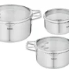 Tefal Nordica Pannenset 3 Delig - Steelpan Ø 16 Cm & Kookpan Ø 20 + Ø 24 Cm