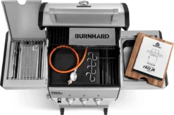 Burnhard Gas BBQ FRED JR. Deluxe - 2 Branders - Incl. Keramische Infraroodbrander & Afdekhoes - Deluxe -Home Keuken Winkel 1200x796 8