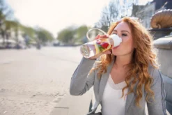 Mepal – Drinkfles JustWater – 500 Ml – Nordic Green – Waterfles – Drinkt Als Een Glas – Lekvrij -Home Keuken Winkel 1200x800 174