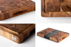 VDN Professionele Snijplank Acacia Hout Met Sapgeul En Handvatten – Hakblok 26x38x3.5 Cm -Home Keuken Winkel 1200x800 87