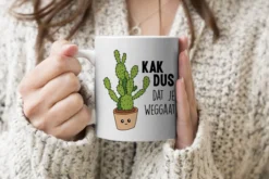 Mok - Koffiemok - Spreuken - Quote - 'Kak Dus Dat Je Weggaat' - Baan - Mokken - 350 ML - Beker - Koffiemokken - Theemok - Mok Met Tekst -Home Keuken Winkel 1200x800 89