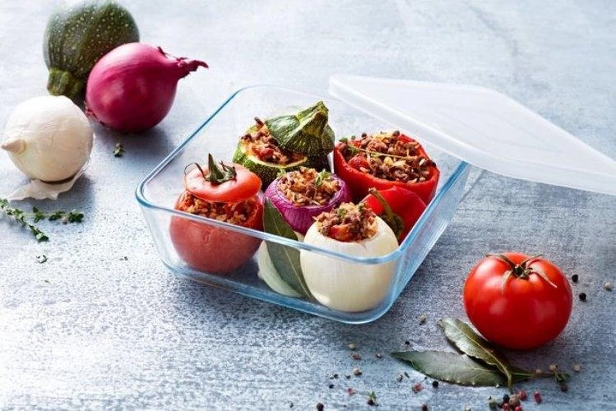 Pyrex - Cook & Freeze Schaal Met Deksel Set Van 8 Stuks - Transparant/Wit 6 Pyrex - Cook & Freeze Schaal Met Deksel Set Van 8 Stuks - Transparant/Wit - Afbeelding 6