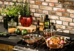 Koekenpan Ø26cm Met Deksel - Inductie - Koper - DUCQ -Home Keuken Winkel 1200x832 1