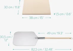 Navaris Pizzasteen XL Voor Oven En Barbecue - Rechthoekige Pizzaplaat 38 X 30 Cm - Inclusief Pizzaschep Met Extra Lang Handvat En Receptenboek 9 Navaris Pizzasteen XL Voor Oven En Barbecue - Rechthoekige Pizzaplaat 38 X 30 Cm - Inclusief Pizzaschep Met Extra Lang Handvat En Receptenboek -Home Keuken Winkel 1200x834 3