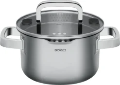 Sola Pannenset Juvia - 4 Delig - Ø 16,16,18,20 Cm - Zilver - RVS - Sandwichbodem -Home Keuken Winkel 1200x854