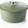 BK Bourgogne Braadpan Ø 24 Cm - Groen - Gietijzer - Inductie