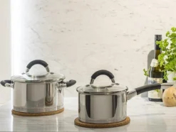 Sola Pannenset Venice - 4 Delig - Ø 16,16,18,20 Cm - Zilver - RVS - Sandwichbodem -Home Keuken Winkel 1200x906 9