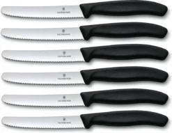 Victorinox Tafelmes 6 Stuks Zwart Krom Heft -Home Keuken Winkel 1200x927 1