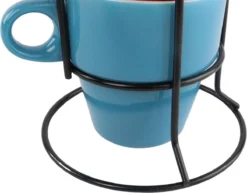 Orange85 Koffiekopjes - Met Houder - Set Van 6 - Gekleurd - 300 Ml - Keramiek -Home Keuken Winkel 1200x936