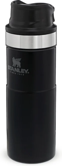 Stanley Trigger-Action Travel Mug 0.47L - Thermosfles - Matt Black -Home Keuken Winkel 448x1200
