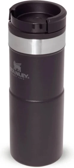 Stanley The NeverLeak™ Travel Mug 0,35L NEW - Thermosfles - Matt Black -Home Keuken Winkel 529x1200