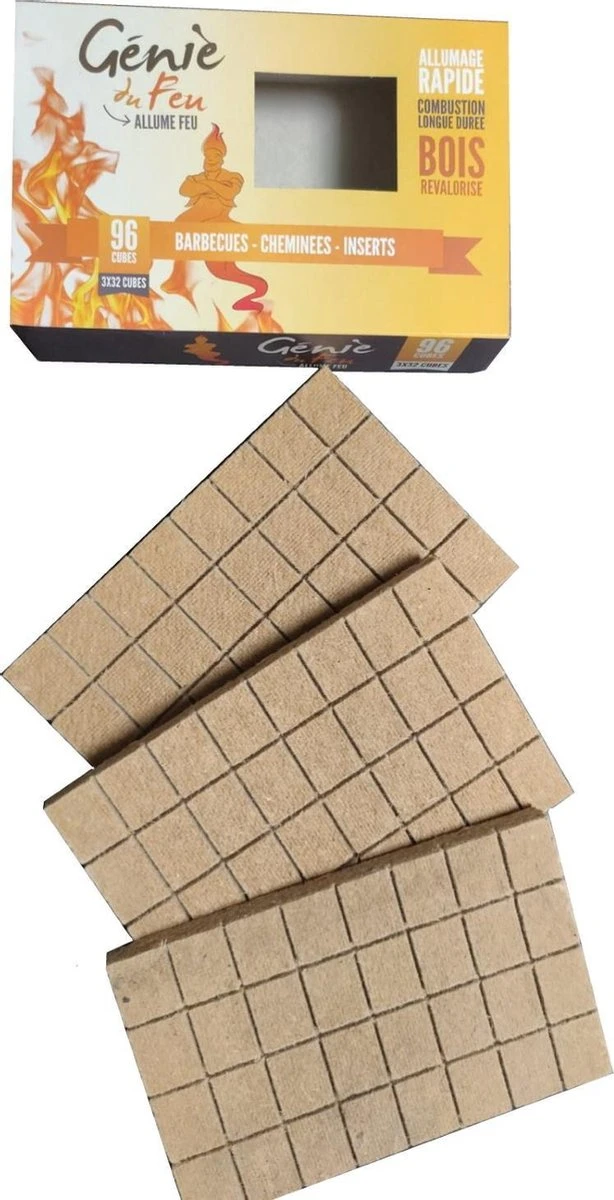 Genie Du Feu Aanmaakblokjes Bruin - 1344 Stuks - Voordeel Verpakking 5 Genie Du Feu Aanmaakblokjes Bruin - 1344 Stuks - Voordeel Verpakking - Afbeelding 5