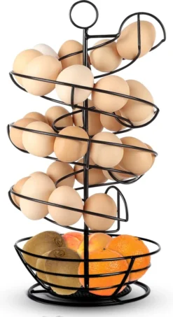 Eiermand – Eierrek – Eierhouder – Eieren – Zwart - Pasen - Tot 40 Eieren - BAULK® -Home Keuken Winkel 654x1200 1