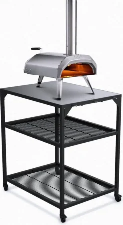 Ooni - Tafel - Medium - Pizza Tafel - 60x80x 90cm - RVS - Zwart -Home Keuken Winkel 654x1200 3