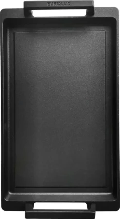 Eurolux Teppanyaki Plaat Met Grepen - 41 X 24 X 2.5 Cm - Zwart - Aluminium - Geschikt Voor Alle Warmtebronnen -Home Keuken Winkel 658x1200