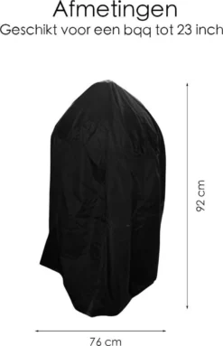 BBQ Beschermhoes - Voor Kamado - Universeel - Tot 23 Inch - Zwart -Home Keuken Winkel 774x1200 1