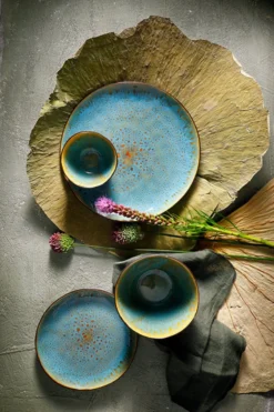 Palmer Serviesset Lotus Stoneware 6-persoons 24-delig Zwart Turquoise -Home Keuken Winkel 800x1200 21