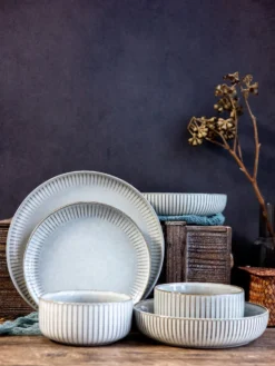 Selinex Stoneware - Serviesset - Grijs - 16 Delig 4 Persoons - CADEAUTIP - CADEAU -Home Keuken Winkel 900x1200 10