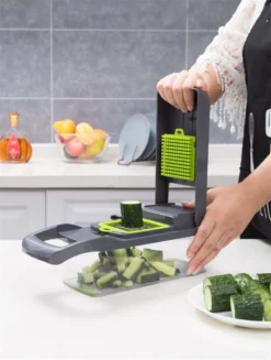 Merkloos Mandoline – Multifunctionele Groentesnijder – Nicer Dicer -Home Keuken Winkel 907x1200