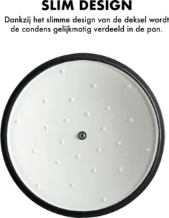 MOA Gietijzeren Braadpan - Inhoud 7,2 Liter - 30CM - Rond - Alle Warmtebronnen - Ook Voor Inductie - Gewicht 7,3 Kg - Wit - C30W -Home Keuken Winkel 928x1200