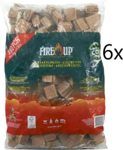 Fire-Up Aanmaakblokjes Voordeelbox Met 1152 Stuks - 6x 192st -Home Keuken Winkel 989x1200